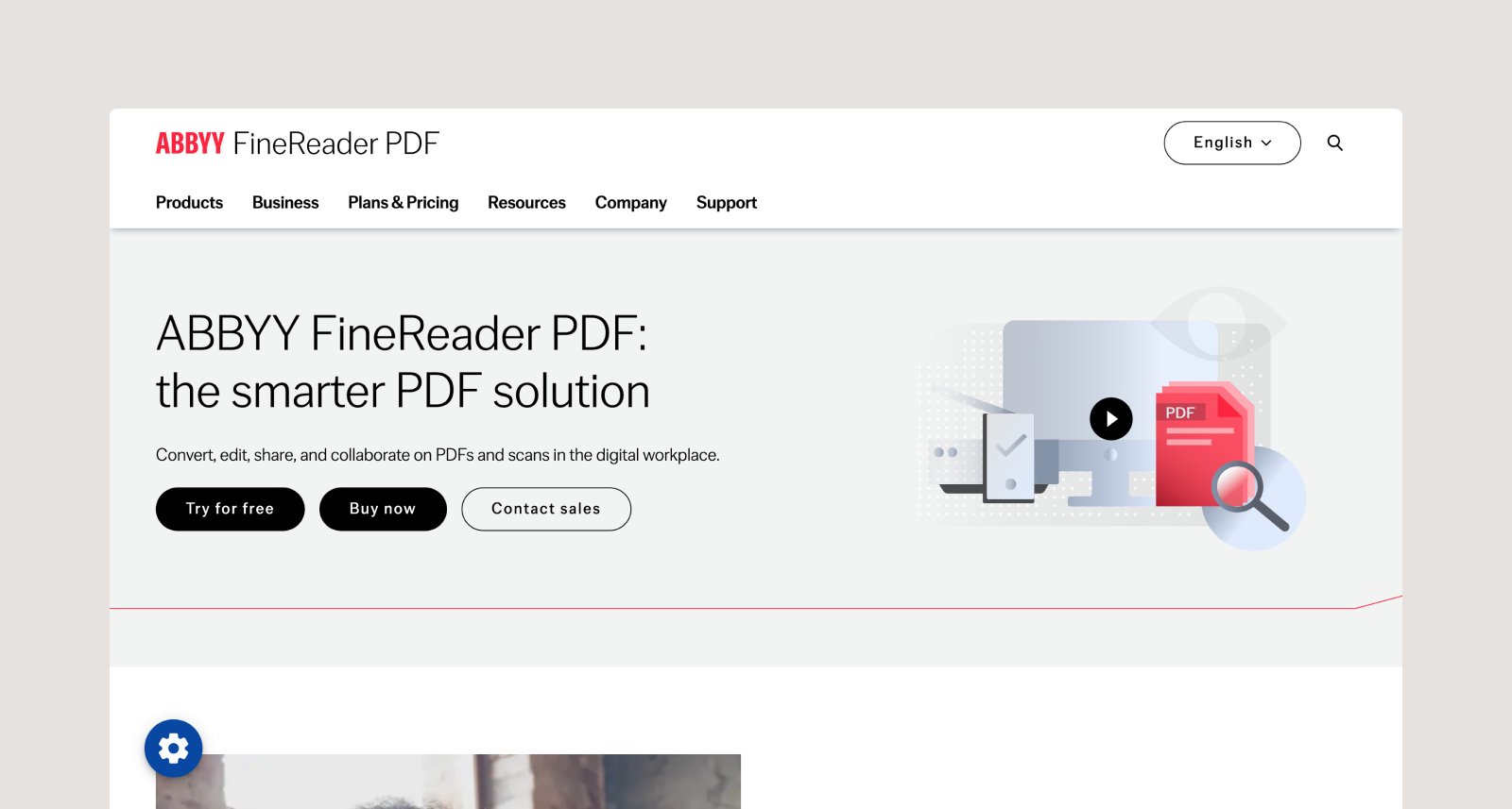ABBYY FineReader’s homepage.