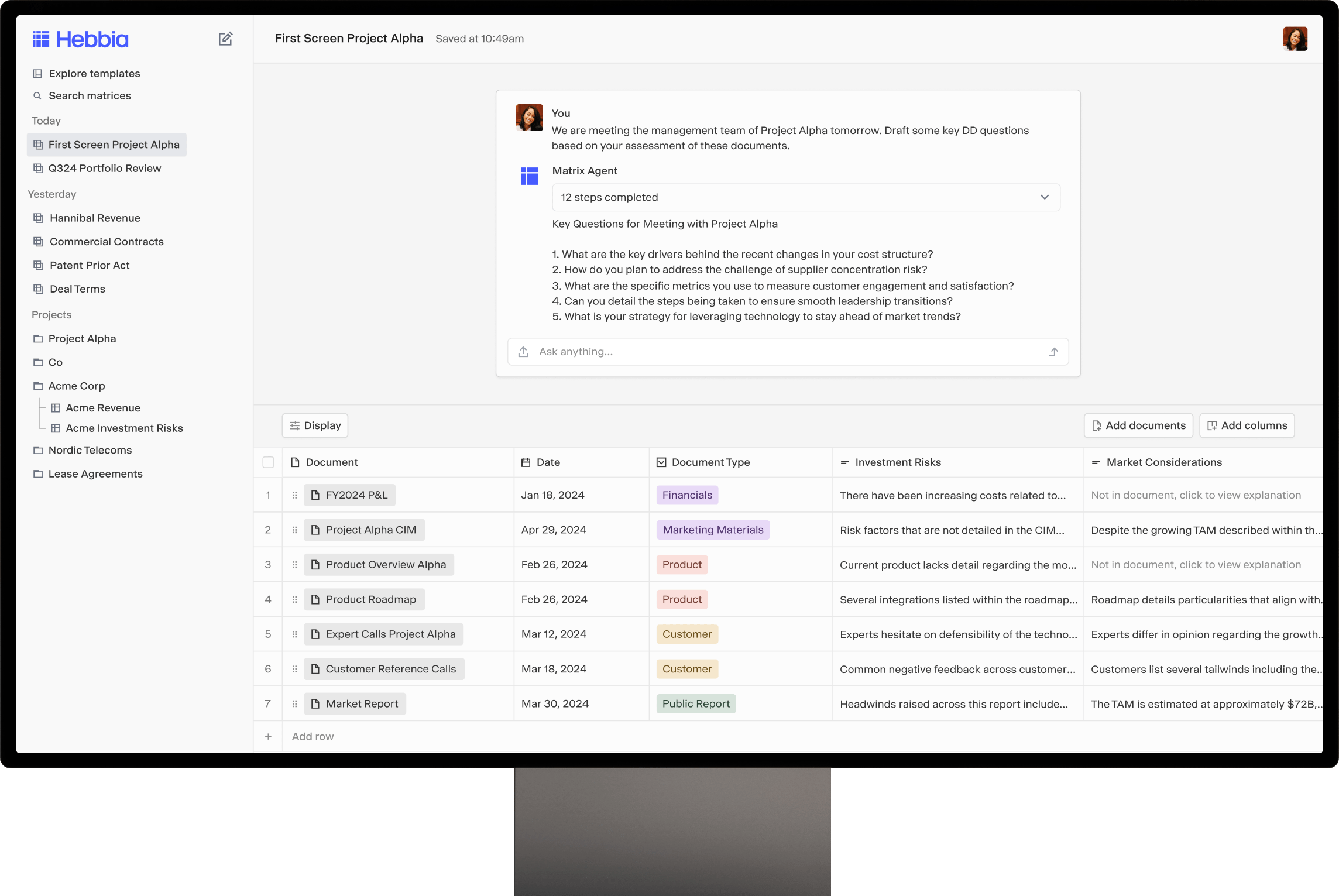 Hebbia desktop app